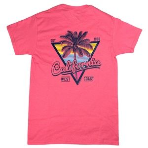 ☀️ CALI California West Coast Est. 1850 Peach T Shirt
